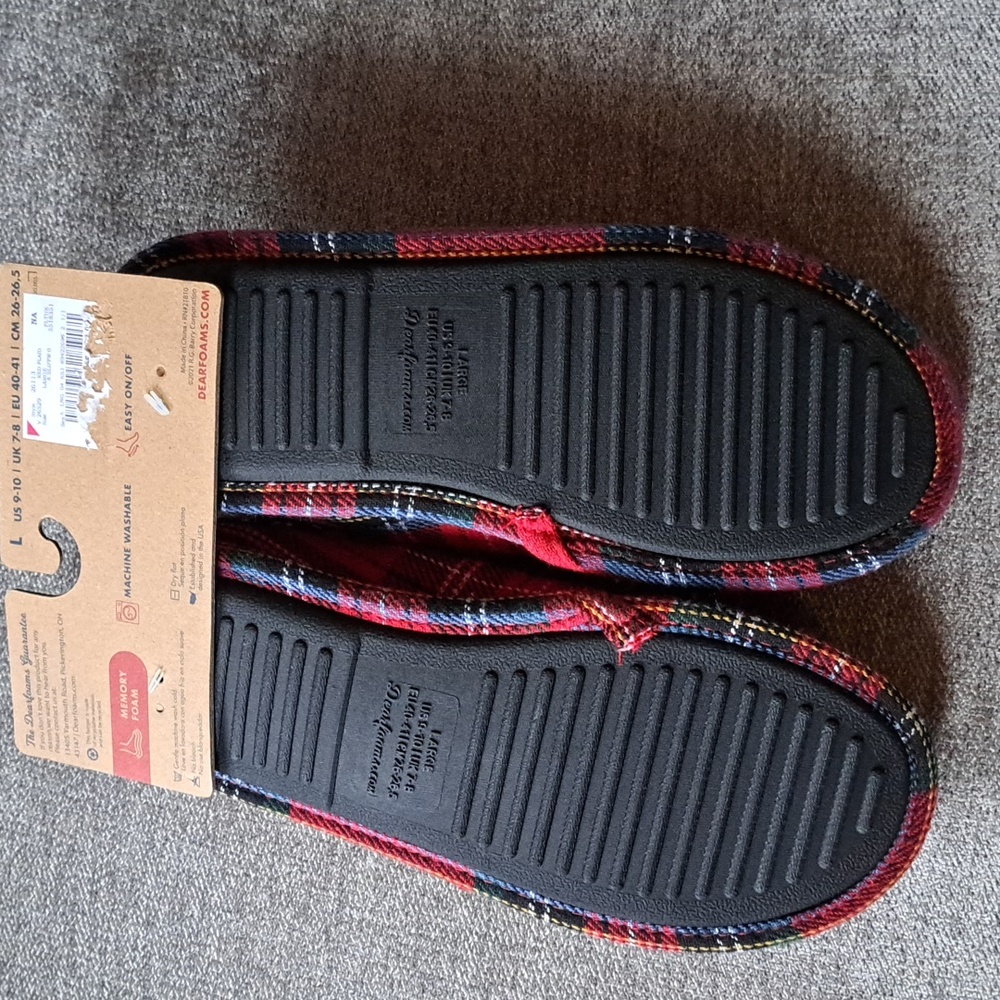 Dearfoam Mama Bear Slippers Memory Foam L 9-10 - Picture 2 of 3
